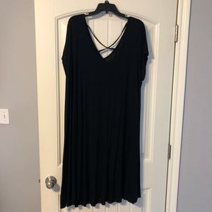 Lane Bryant 22/24 Black Criss-Cross Dress